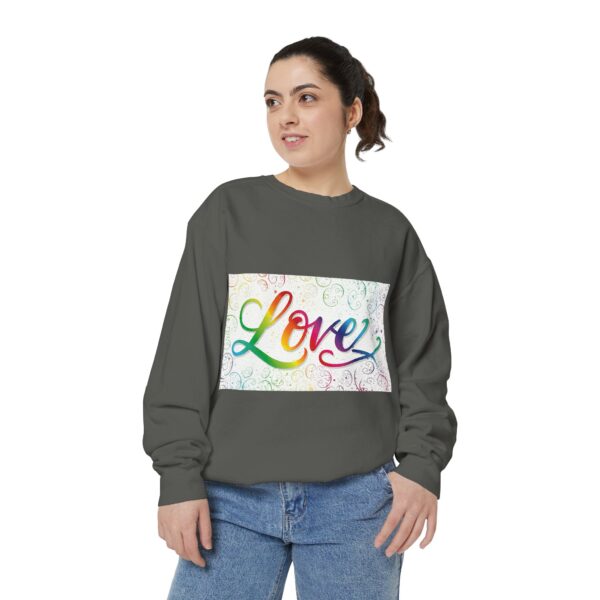 Sweatshirt Unisex our inspirational "Love" 'spirals' design. Faith Apparel Gospel Fashion Jumper, Pullover - Image 18