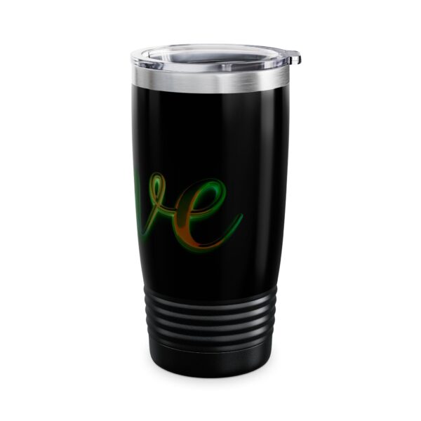 Our inspirational "Love" 'light in darkness' Design Tumbler | 20oz Inspirational Travel Mug, Motivational Drinkware, Perfect for Gifting - Image 14