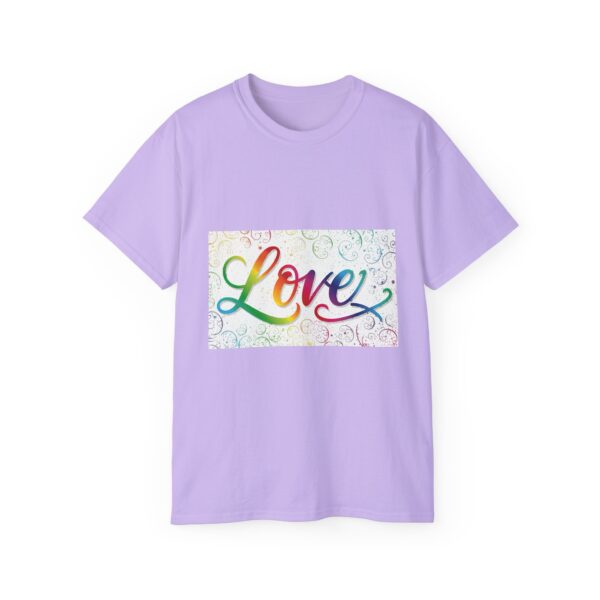 Our inspirational "Love" 'spirals' Design!! on a Christian Unisex Cotton T-Shirt, Faith Spiritual Apparel, Love Gift - Image 25