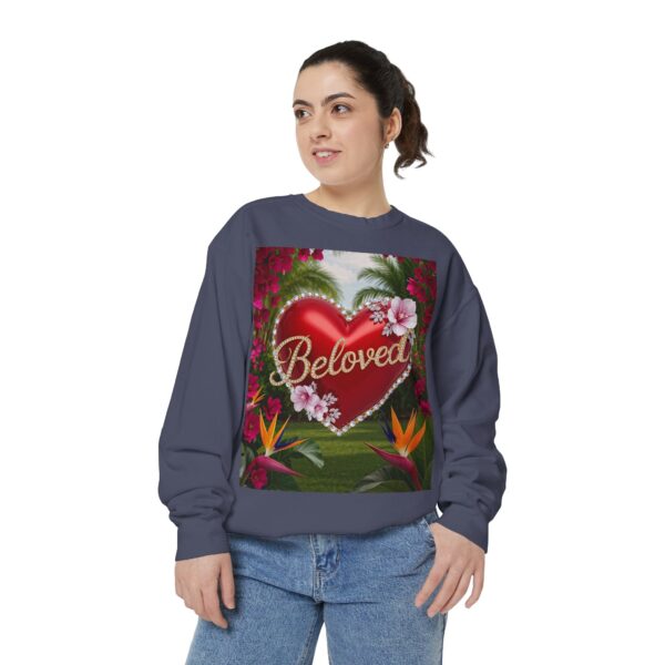 Sweatshirt Unisex Inspirational-Our "Beloved" 'Solid Red Heart' design! Christian Virtues Uplifting Faith-Based Apparel Gospel Comfort - Image 28
