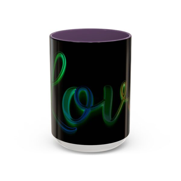 Our inspirational "Love" 'light in darkness' Ceramic Accent Coffee Mug Design is Perfect for Wedding Gifts, Inspirational Decor - Image 57
