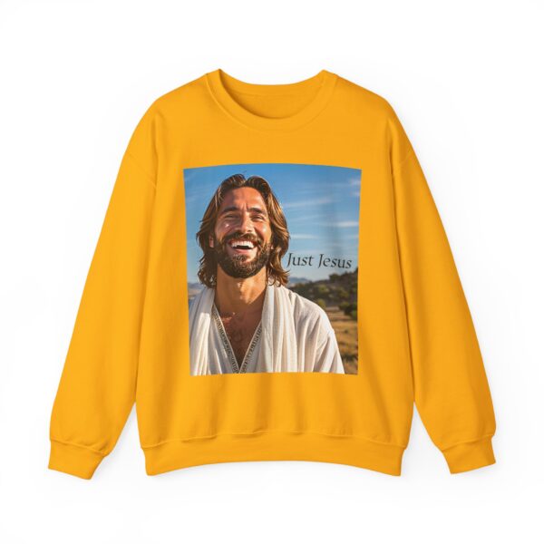Crewneck Sweatshirt-with our inspirational "Just Jesus" Design!! Vintage Inspired Faith Apparel, Gospel Fashion Unisex Heavy - Image 13