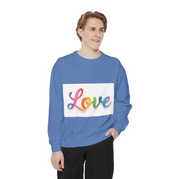 Sweatshirt Unisex with our inspirational  "Love" Design!! Faith Apparel Gospel Fashion Jumper, Pullover - Image 32