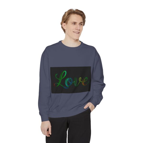 Sweatshirt Unisex with our inspirational  "Love" 'light in darkness' Design!! Faith Apparel Gospel Fashion Jumper, Pullover - Image 37