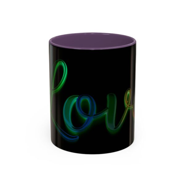 Our inspirational "Love" 'light in darkness' Ceramic Accent Coffee Mug Design is Perfect for Wedding Gifts, Inspirational Decor - Image 45