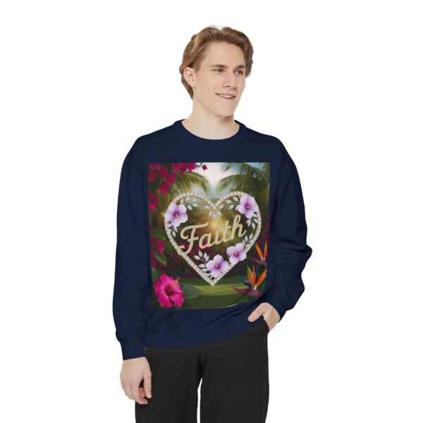 Sweatshirt Unisex Inspirational "Faith" 'Diamond Ring Heart' Christian Virtues Uplifting Faith-Based Apparel Gospel Encouragement Comfort - Image 29