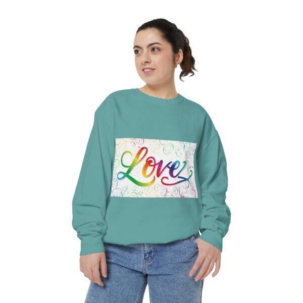 Sweatshirt Unisex our inspirational "Love" 'spirals' design. Faith Apparel Gospel Fashion Jumper, Pullover - Image 21