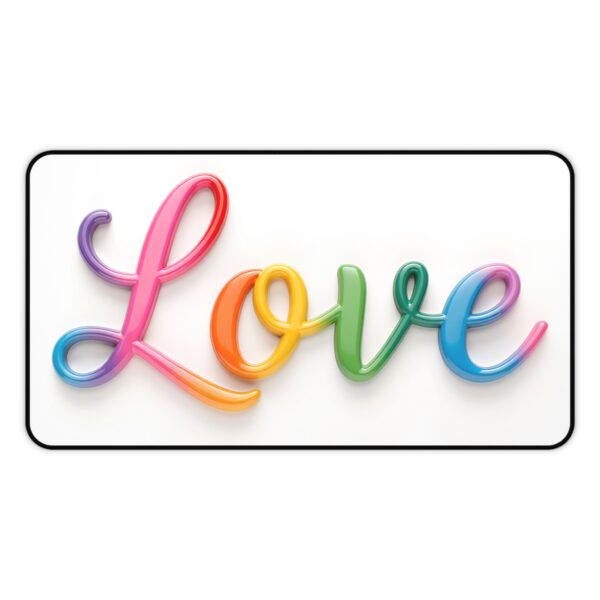 Inspirational Desk Mat with our "Love" Design. Mouse Pad, Office Decor Desk Accessory, Gaming Pad, Computer Mat, Non-Slip - Image 4