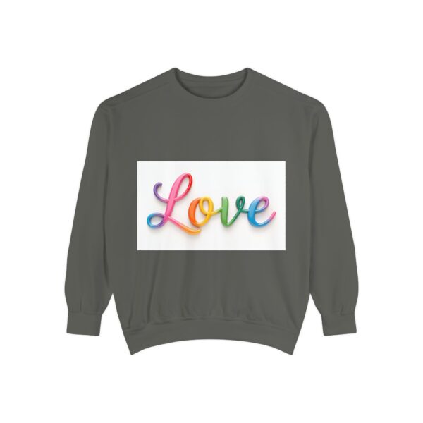 Sweatshirt Unisex with our inspirational  "Love" Design!! Faith Apparel Gospel Fashion Jumper, Pullover - Image 17