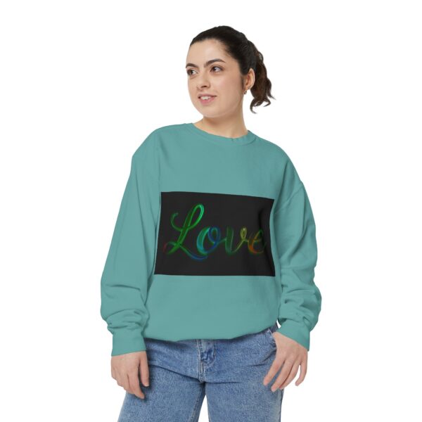 Sweatshirt Unisex with our inspirational  "Love" 'light in darkness' Design!! Faith Apparel Gospel Fashion Jumper, Pullover - Image 23