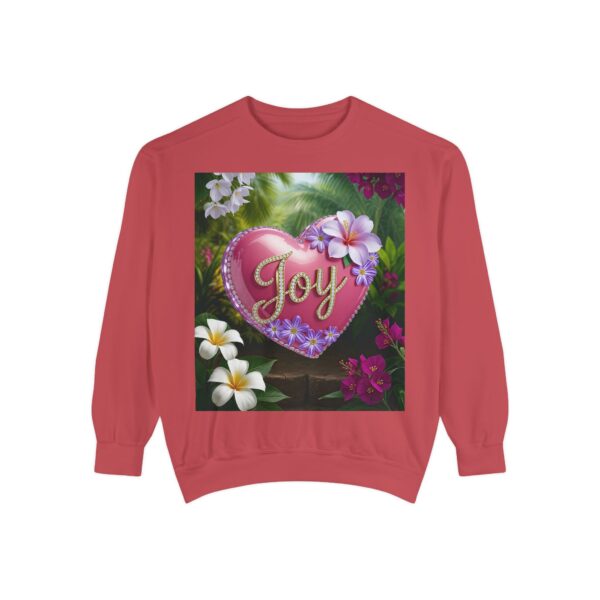 Sweatshirt Unisex with our Inspirational "Joy" 'Solid Pink Heart' Design! Faith Apparel Gospel Fashion Jumper, Pullover - Image 8