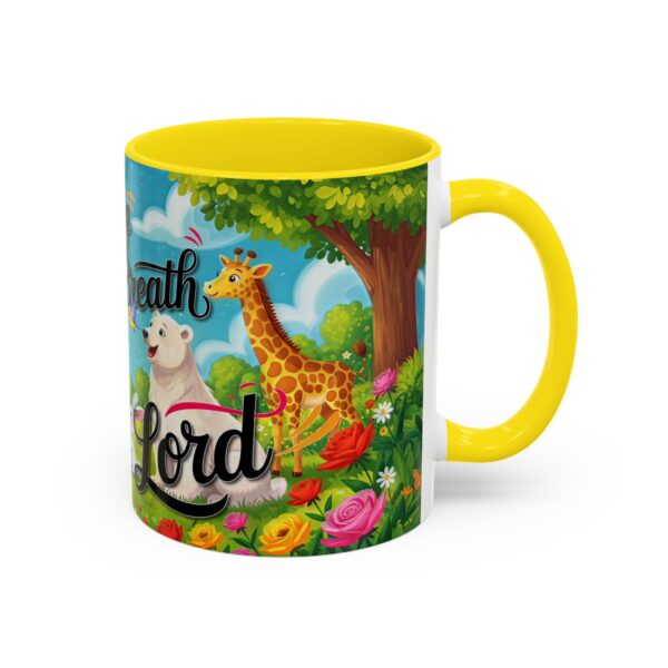 Our inspirational "Let Everything that has Breath Praise the Lord!" Ceramic Accent Coffee Mug Design is Perfect for Wedding Gifts, Inspirational Decor - Image 50