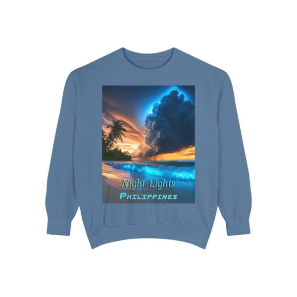 Sweatshirt Unisex Inspirational with our "Night Lights-Philippines" design! Beauty of Creation Tropical Beach Comfort, Jumper, Gift - Image 21