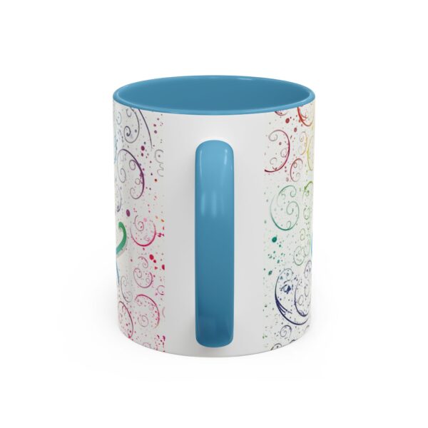 Our inspirational "Love" 'spirals' Ceramic Accent Coffee Mug Design is Perfect for Wedding Gifts, Inspirational Decor - Image 36