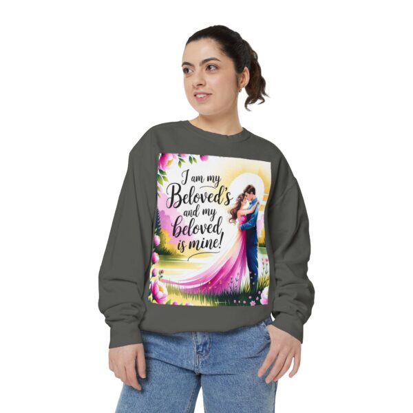 Sweatshirt Unisex with our inspirational "I am my Beloved's" from Song of Solomon design! Faith Apparel Gospel Fashion Jumper, Pullover - Image 18