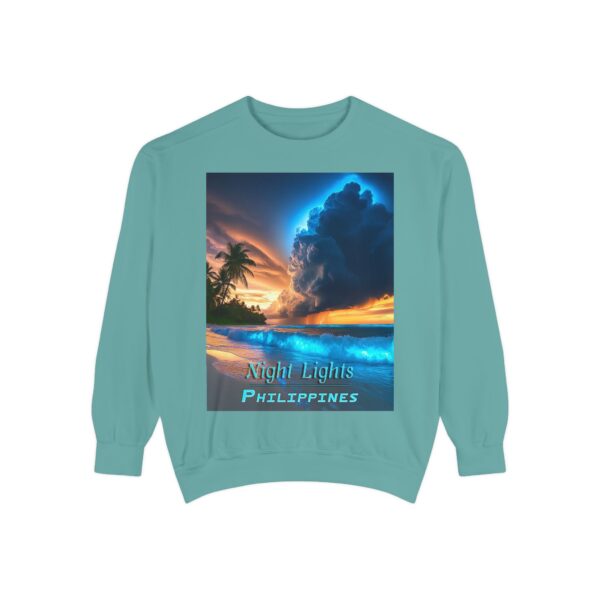 Sweatshirt Unisex Inspirational with our "Night Lights-Philippines" design! Beauty of Creation Tropical Beach Comfort, Jumper, Gift - Image 13