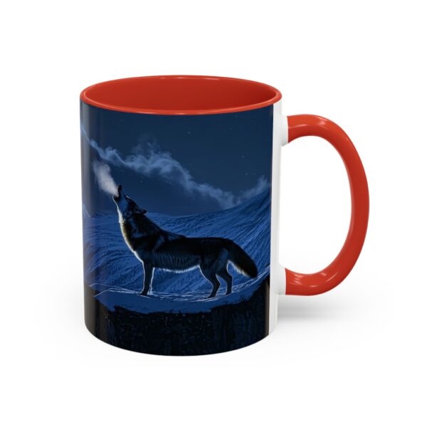 Our inspirational 'Wolf Moon' Ceramic Accent Coffee Mug Design is Perfect for Wedding Gifts, Inspirational Decor - Image 14