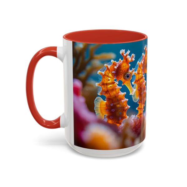 Our 'Seahorses' design Accent Coffee Mug, Perfect for Wedding Gifts, Inspirational Decor Beauty of God's Creation Tea Ceramic - Image 31