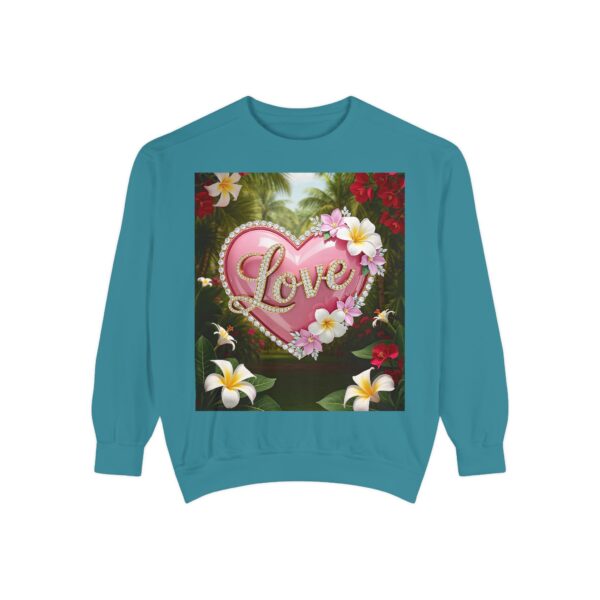 Sweatshirt Unisex with our Inspirational "Love" 'Solid Pink Heart' Design! Faith Apparel Gospel Fashion Jumper, Pullover - Image 23