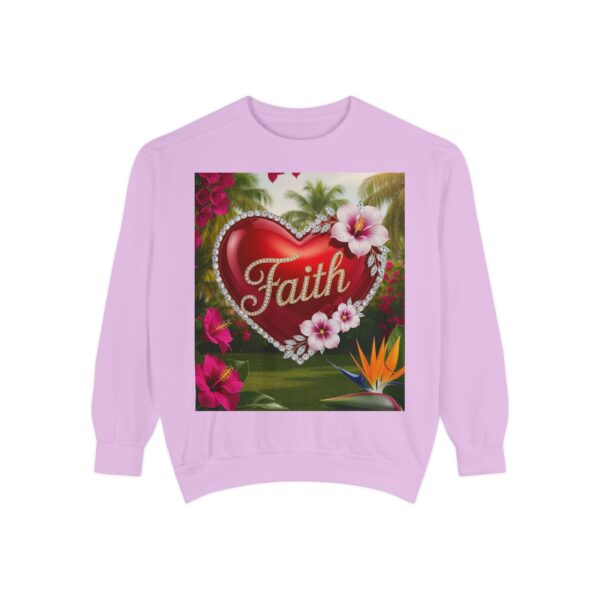 Sweatshirt Unisex Inspirational-With our "FAITH" 'Solid Red Heart' design! Beauty of Creation Tropical Beach Comfort, Jumper, Gift - Image 27