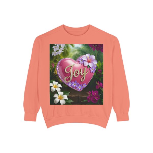 Sweatshirt Unisex with our Inspirational "Joy" 'Solid Pink Heart' Design! Faith Apparel Gospel Fashion Jumper, Pullover - Image 13