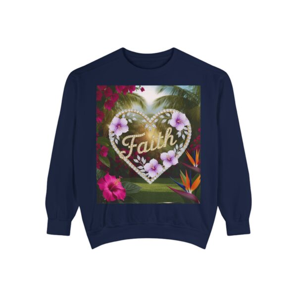 Sweatshirt Unisex Inspirational "Faith" 'Diamond Ring Heart' Christian Virtues Uplifting Faith-Based Apparel Gospel Encouragement Comfort - Image 28