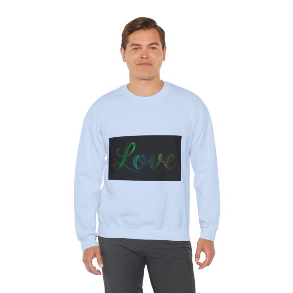 Crewneck Sweatshirt-with our inspirational "Love" 'light in darkness' Design!! Vintage Inspired Faith Apparel, Gospel Fashion Unisex Heavy - Image 7