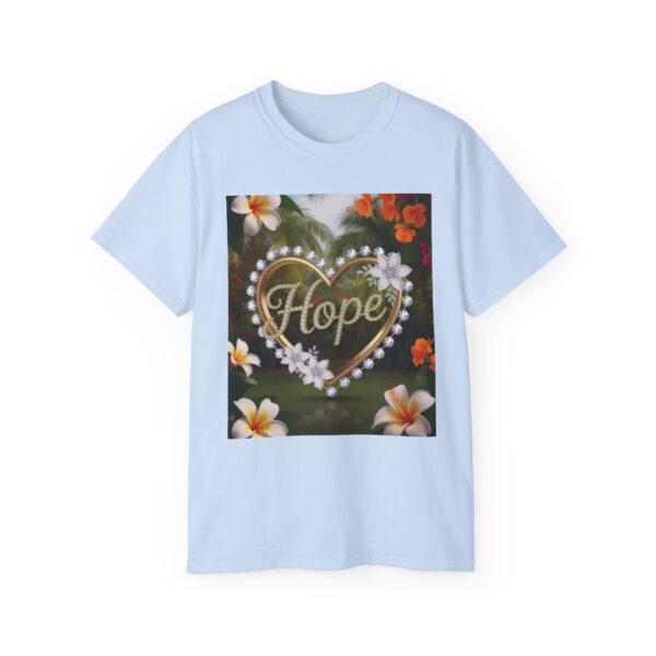 Our "Hope" Inspirational 'Diamond Ring Heart' Design Vintage Christian Faith Apparel Unisex Cotton T-Shirt, Thoughtful Quote, Philippians 4:8 - Image 17