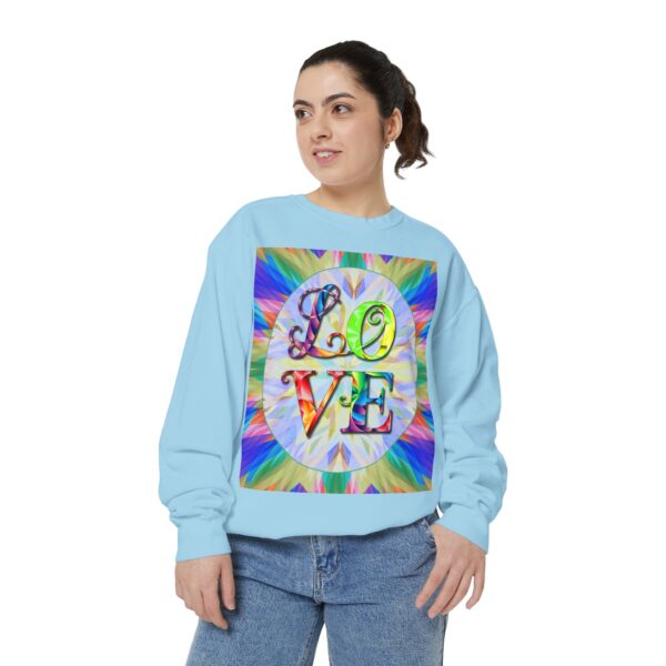 Sweatshirt Unisex with our inspirational  "Love" 'kaleidoscope' Design!! Faith Apparel Gospel Fashion Jumper, Pullover - Image 31