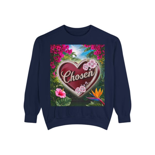 Sweatshirt Unisex Inspirational-with our "Chosen" 'Solid Red Heart' Design! Christian Uplifting Faith-Based Apparel Gospel Philippians 4:8 - Image 27