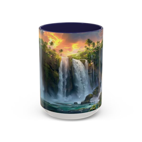 Our inspirational 'Philippine Waterfall' Ceramic Accent Coffee Mug Design is Perfect for Wedding Gifts, Inspirational Decor - Image 21