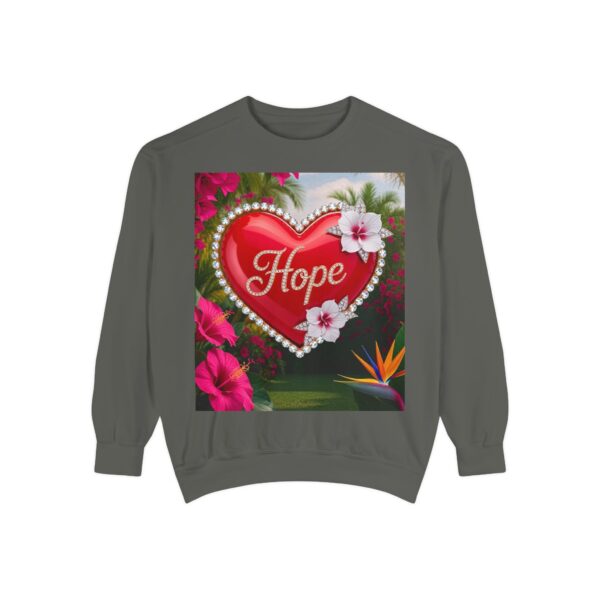 Sweatshirt Unisex Inspirational-With Our Beautiful "Hope" 'Solid Red Heart' Design- Faith Apparel Unisex Jumper Religious Gift, Comfort Wear, Gospel Fashion - Image 9