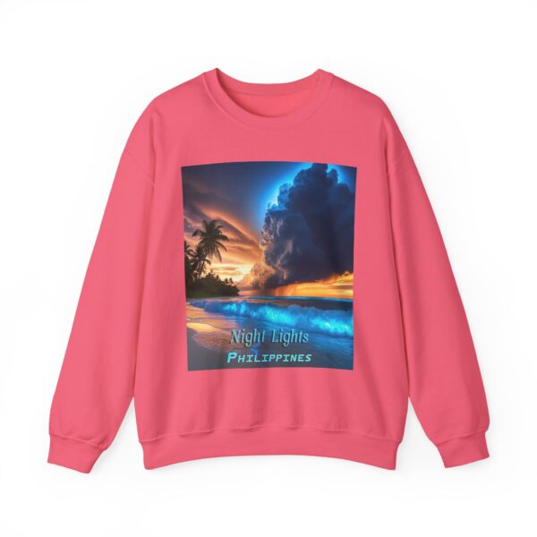 Crewneck Sweatshirt with our "Night Lights-Philippines" design! Tropical Beach Beauty of Creation Inspirational Sweatshirt Unisex - Image 35