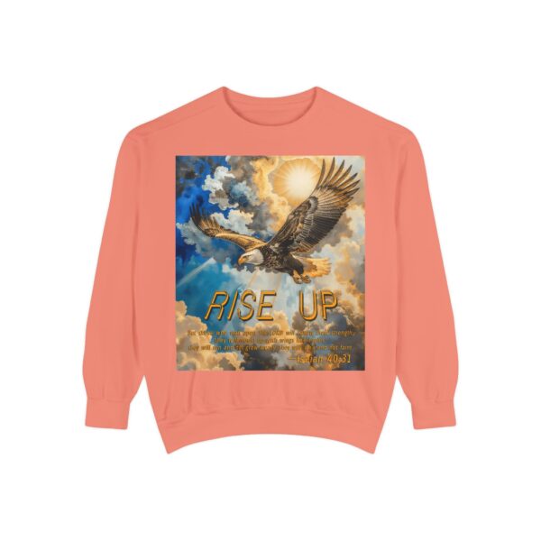 Sweatshirt Unisex Inspirational-with our "RISE UP" 'soaring eagle' design with Isaiah 40:31! Faith Apparel Gospel Fashion Jumper, Pullover - Image 10