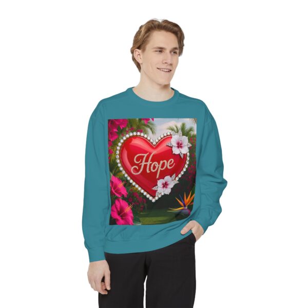 Sweatshirt Unisex Inspirational-With Our Beautiful "Hope" 'Solid Red Heart' Design- Faith Apparel Unisex Jumper Religious Gift, Comfort Wear, Gospel Fashion - Image 16