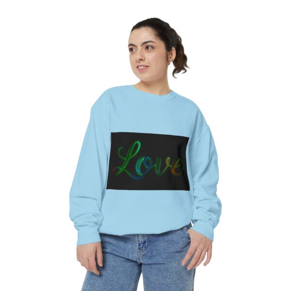 Sweatshirt Unisex with our inspirational  "Love" 'light in darkness' Design!! Faith Apparel Gospel Fashion Jumper, Pullover - Image 31