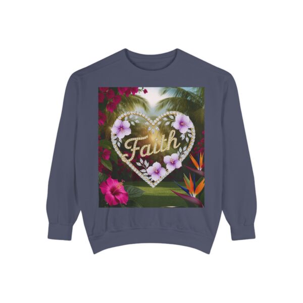 Sweatshirt Unisex Inspirational "Faith" 'Diamond Ring Heart' Christian Virtues Uplifting Faith-Based Apparel Gospel Encouragement Comfort - Image 26