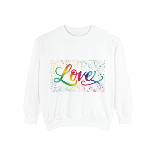 Sweatshirt Unisex our inspirational "Love" 'spirals' design. Faith Apparel Gospel Fashion Jumper, Pullover - Image 11
