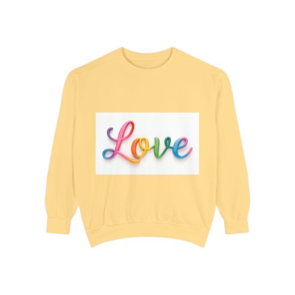 Sweatshirt Unisex with our inspirational  "Love" Design!! Faith Apparel Gospel Fashion Jumper, Pullover - Image 15