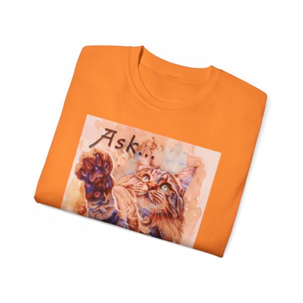 Our "Ask ...and ye shall receive" Matt 7:7 featuring a Maine Coon Cat asking for a treat! Vintage Christian Faith Apparel Unisex Cotton T-Shirt, Thoughtful Quote, Philippians 4:8 - Image 17