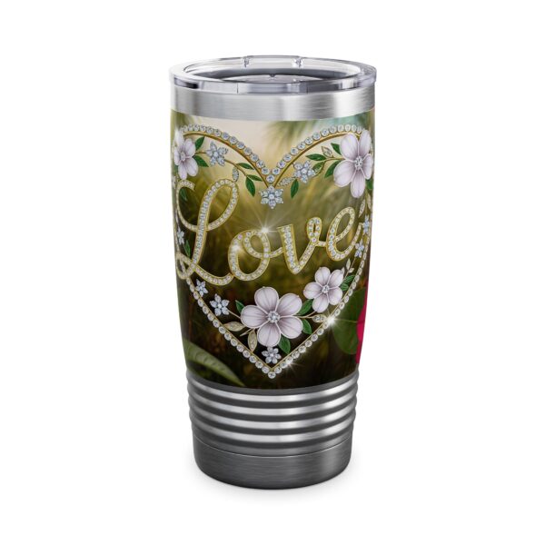 Our "Love" 'Diamond Ring Heart' Tumbler | 20oz Inspirational Travel Mug, Motivational Drinkware, Perfect for Gifting - Image 7