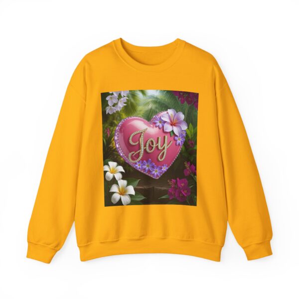 Crewneck Sweatshirt-with our inspirational "Joy" 'Solid Pink Heart' Design!! Vintage Inspired Faith Apparel, Gospel Fashion Unisex Heavy - Image 13