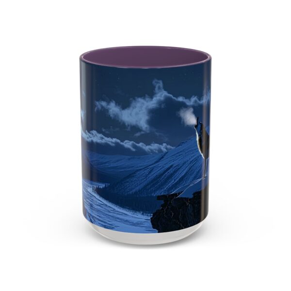Our inspirational 'Wolf Moon' Ceramic Accent Coffee Mug Design is Perfect for Wedding Gifts, Inspirational Decor - Image 57