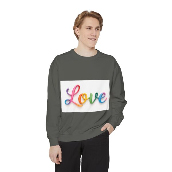 Sweatshirt Unisex with our inspirational  "Love" Design!! Faith Apparel Gospel Fashion Jumper, Pullover - Image 19