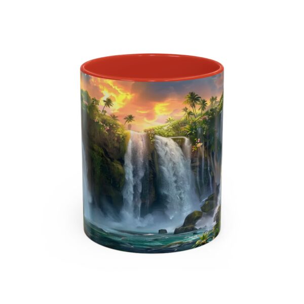 Our inspirational 'Philippine Waterfall' Ceramic Accent Coffee Mug Design is Perfect for Wedding Gifts, Inspirational Decor - Image 13