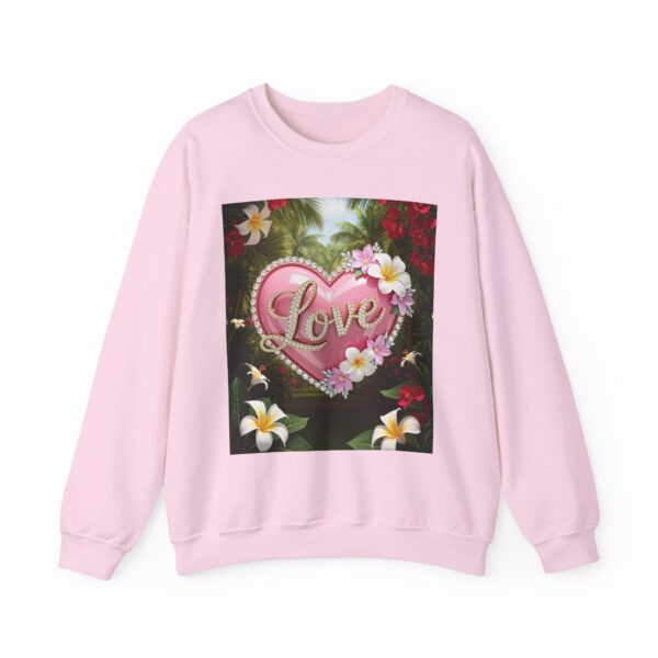 Crewneck Sweatshirt-with our Inspirational "Love" 'Solid Pink Heart' Design!! Vintage Inspired Faith Apparel, Gospel Fashion Unisex Heavy - Image 19