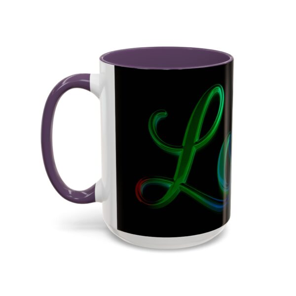 Our inspirational "Love" 'light in darkness' Ceramic Accent Coffee Mug Design is Perfect for Wedding Gifts, Inspirational Decor - Image 59
