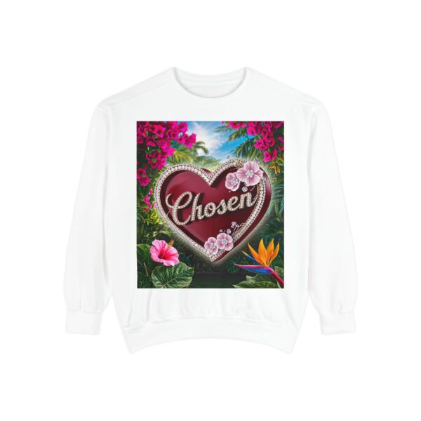 Sweatshirt Unisex Inspirational-with our "Chosen" 'Solid Red Heart' Design! Christian Uplifting Faith-Based Apparel Gospel Philippians 4:8