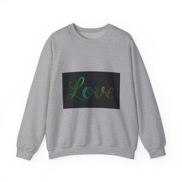 Crewneck Sweatshirt-with our inspirational "Love" 'light in darkness' Design!! Vintage Inspired Faith Apparel, Gospel Fashion Unisex Heavy - Image 10