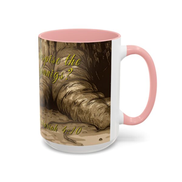 Our inspirational  'Day of Small Beginnings' from Zech 4:10 Ceramic Accent Coffee Mug Design is Perfect for Wedding Gifts, Inspirational Decor - Image 26